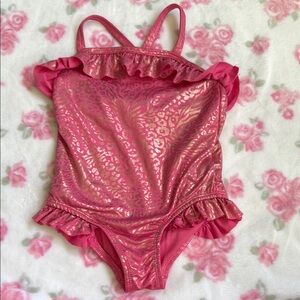 Pink Ruffled Swimsuit